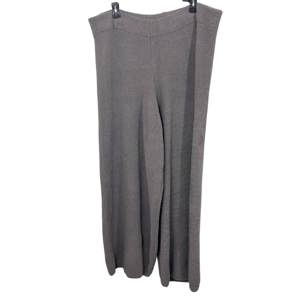 NEW Skims Cozy Pant in Grey Chalk Gray Fuzzy Soft Lounge Wide Leg Pants Size 4X